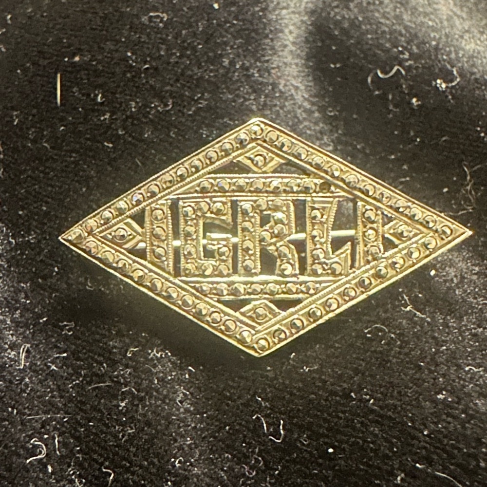 Sterling Silver Geometric Brooch